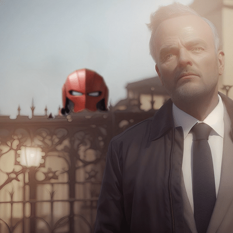 The PO depicted as a corporate giant looming on the horizon  