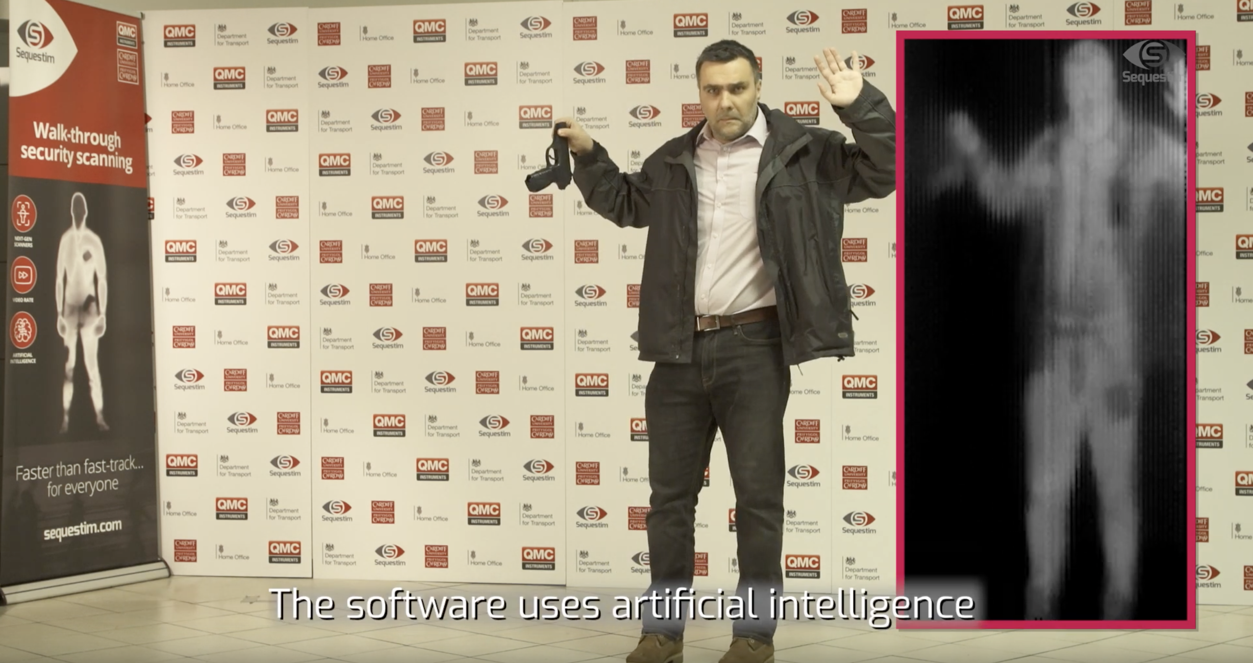 man standing with a camera in his hand